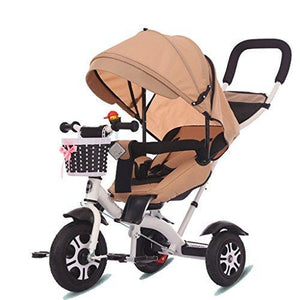 &Baby Stroller Children Tricycle Baby Kids Ride On 3 wheels Safe Smart Design Titanium Empty Wheel (Color : 2#)