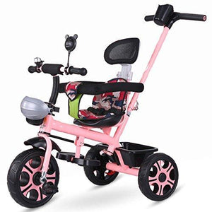 &Baby Stroller Children's Tricycle Bicycle Children's Trolley 1-3 Years Old Foam Wheel (Color : 2#)
