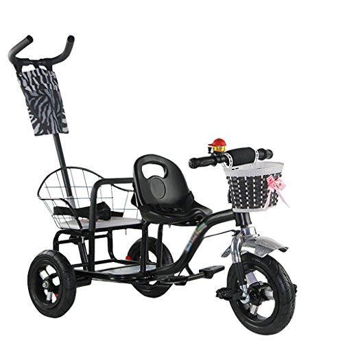 &Baby Stroller Twin Babies Push Bike Twins Two-tire Chair Can Sit and Lie Folding Car (Size : 1#)