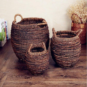 European Rural Style Barrel Storage Baskets