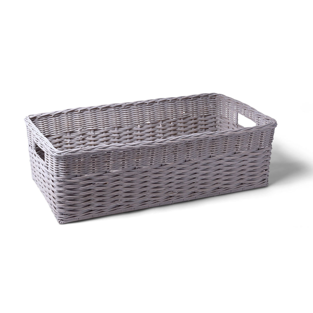Ombak Weave Narrow Underbed Storage Basket