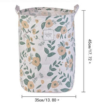 Load image into Gallery viewer, 35x45cm Color Printing Folding Laundry Basket Barrel Standing