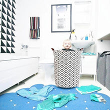 Load image into Gallery viewer, Collapsible Round Laundry Basket Hamper