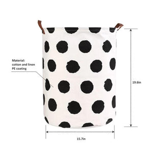 Collapsible Round Laundry Basket Hamper