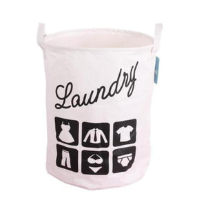 Foldable Cotton Washing Clothes Storage Basket
