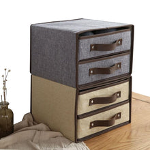 Load image into Gallery viewer, Folding Canvas Cabinet Drawer Storage