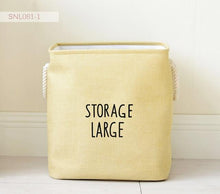 Load image into Gallery viewer, Hamper Bag Canvas Clothes Storage Baskets