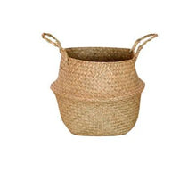 Load image into Gallery viewer, Bamboo Storage Baskets Foldable Laundry Straw