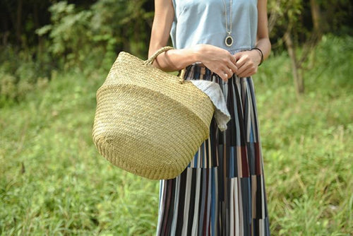 Foldable Woven Bamboo Storage Basket