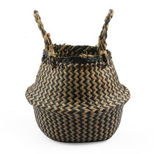 Load image into Gallery viewer, Folding Folding Rattan Belly Storage Basket