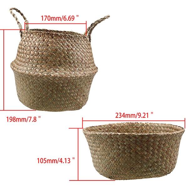 Handmade Rattan Foldable Storage Basket