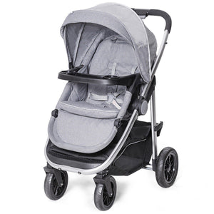 Aluminum Lightweight Foldable Baby Stroller-Gray