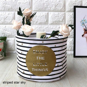 1 Pc Laundry Basket Toy Cartoon Storage Barrel Dirty Clothes Sundries Pouch Household Organizers Storage folding bag
