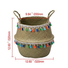 Load image into Gallery viewer, Household Straw Basket Wicker Seagrasss Decor