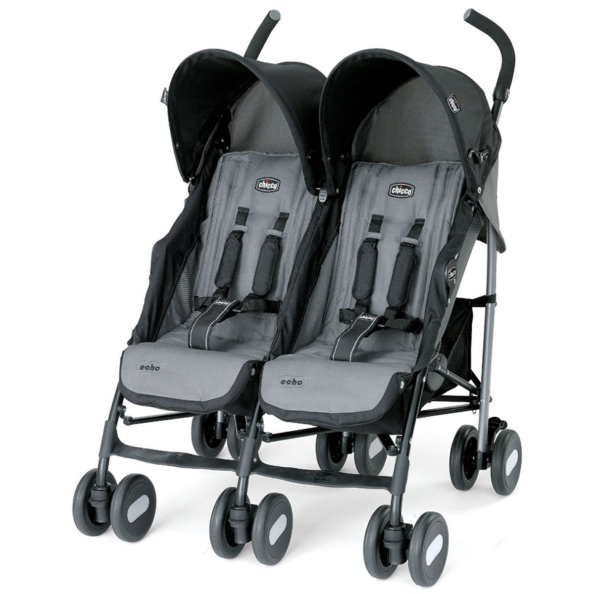 Chicco Echo Twin Stroller, Coal – Paltux