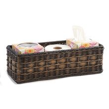 Load image into Gallery viewer, Wicker Toilet Tank Basket